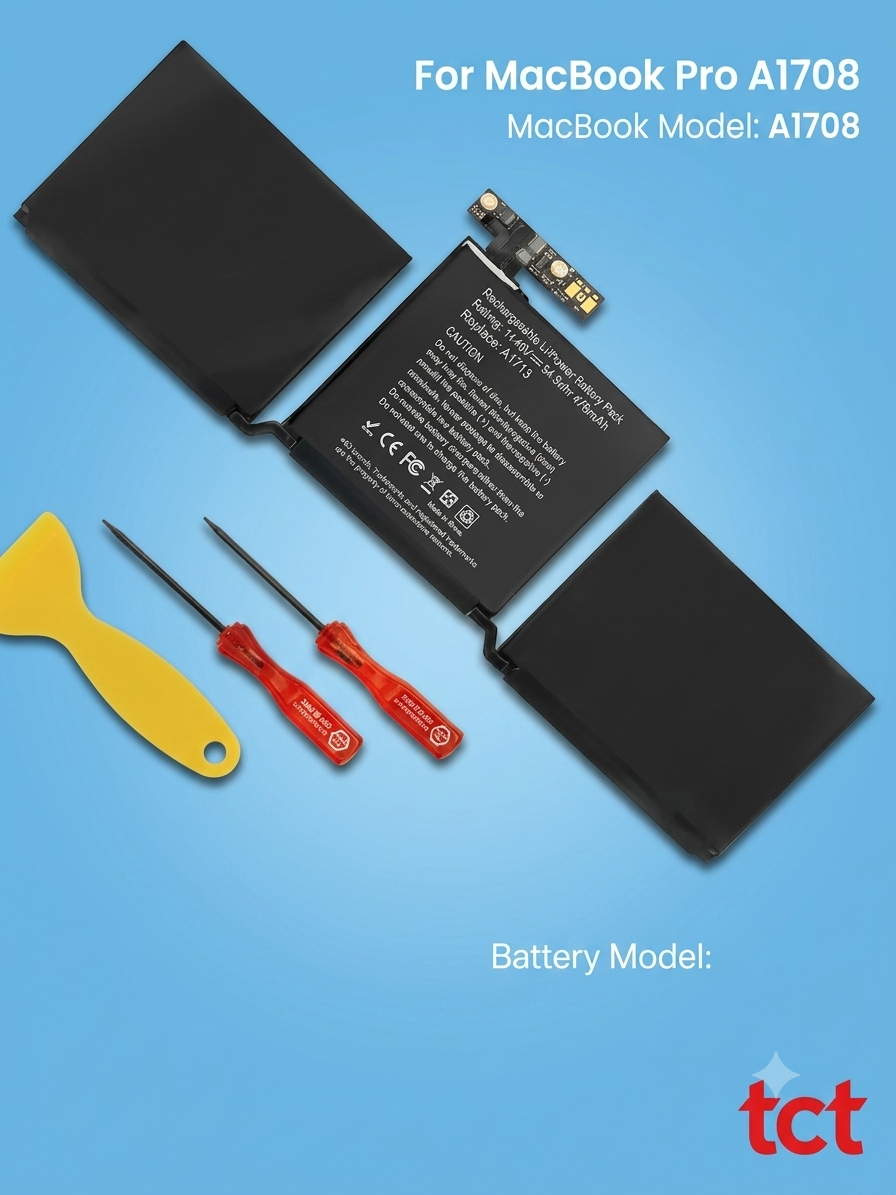 MACBOOK PRO A1708 BATTERY MODEL A1713 YEAR 2017 (A GRADE)