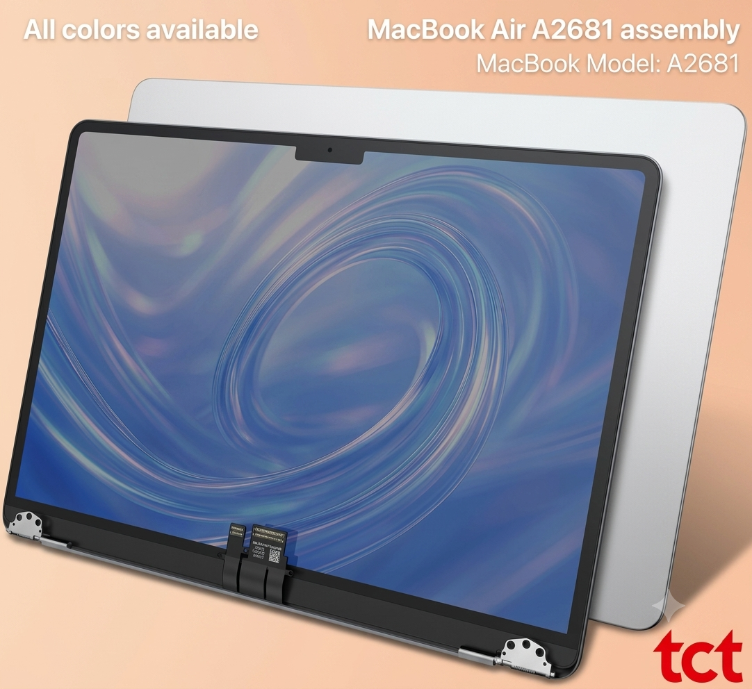 MACBOOK AIR A2681 M2 LCD 13.6 INCH 2022 LCD SCREEN FULL PART ASSEMBLY