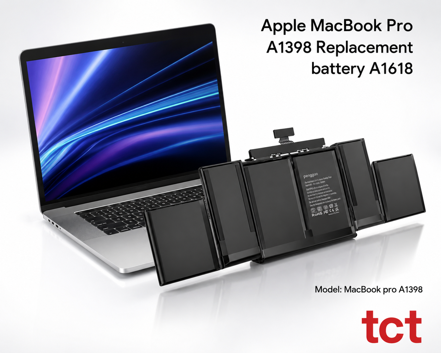 MACBOOK PRO A1398, BATTERY A1618 YEAR 2015 (A GRADE)